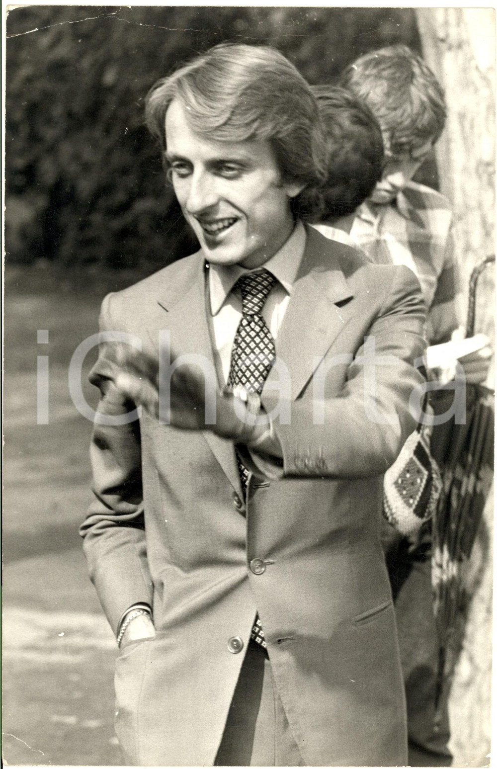 Fotografia d epoca originale 1970 ca COSTUME ITALIA Ritratto Luca CORDERO DI MONTEZEMOLO Foto 20x30 cm 1