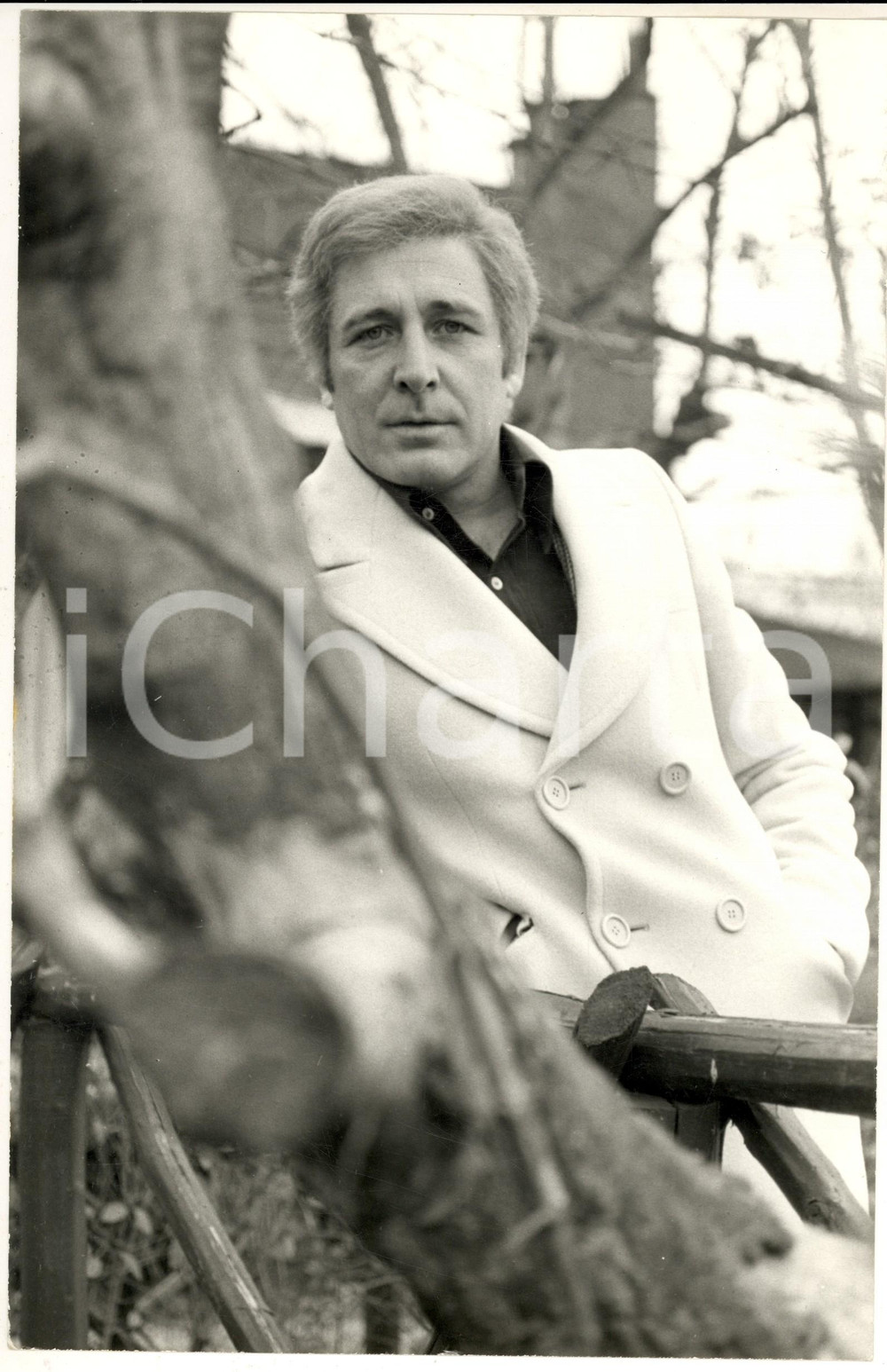 1975 ca COSTUME ITALIA Ritratto di Ugo PAGLIAI in campagna - Foto 20x30 cm