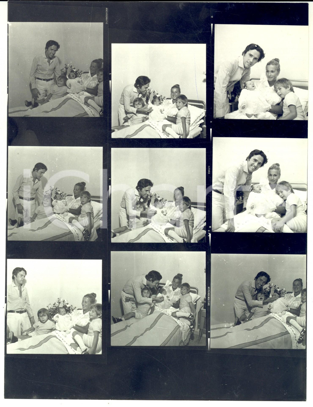 1970 ca GOSSIP Riccardo DEL TURCO con famiglia e figlio neonato - Foto 9 provini
