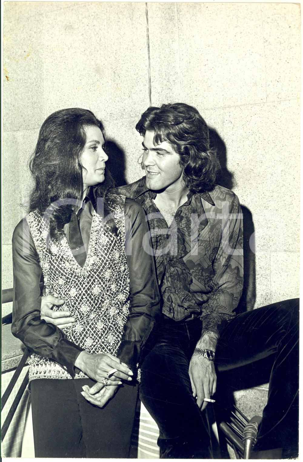 Fotografia d epoca originale 1970 ca COSTUME ITALIA Florinda BOLKAN con Lorenzo RIPOLI  Foto 1