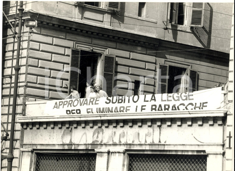 1968 MILANO Occupazione di case - Inquilini contro le baracche - Foto 30x20 cm