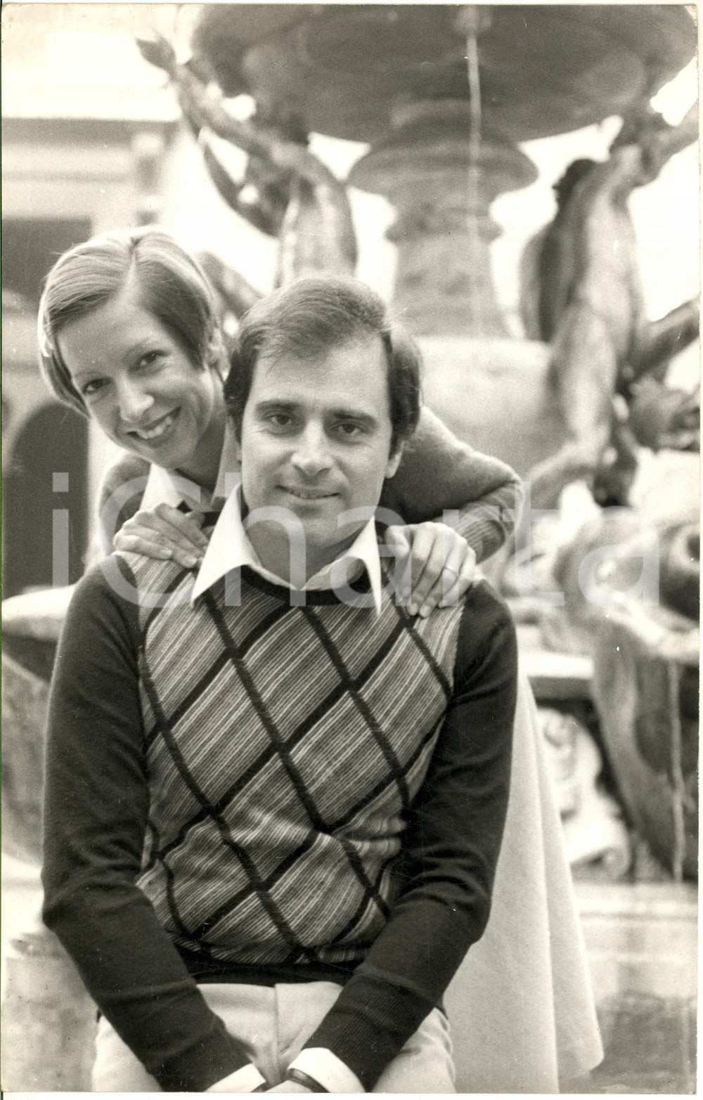 1970 ca COSTUME ITALIA I VIANELLA - Wilma GOICH Edoardo VIANELLO (2) Foto 20x30