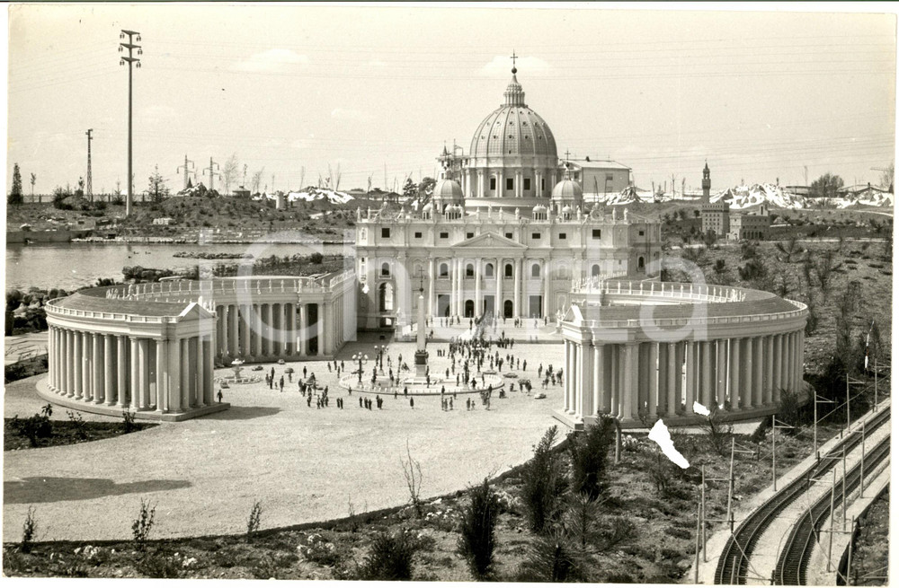 1971 CAPRIATE SAN GERVASIO - MINITALIA - Piazza San Pietro (2) - Foto 30x20 cm