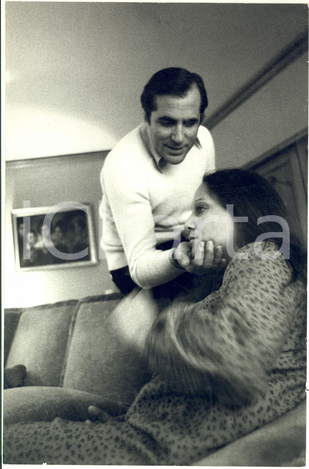 1970 ca COSTUME Carlo GIUFFRE' con la moglie Lidia PANICALI (3) Foto 20x30 cm