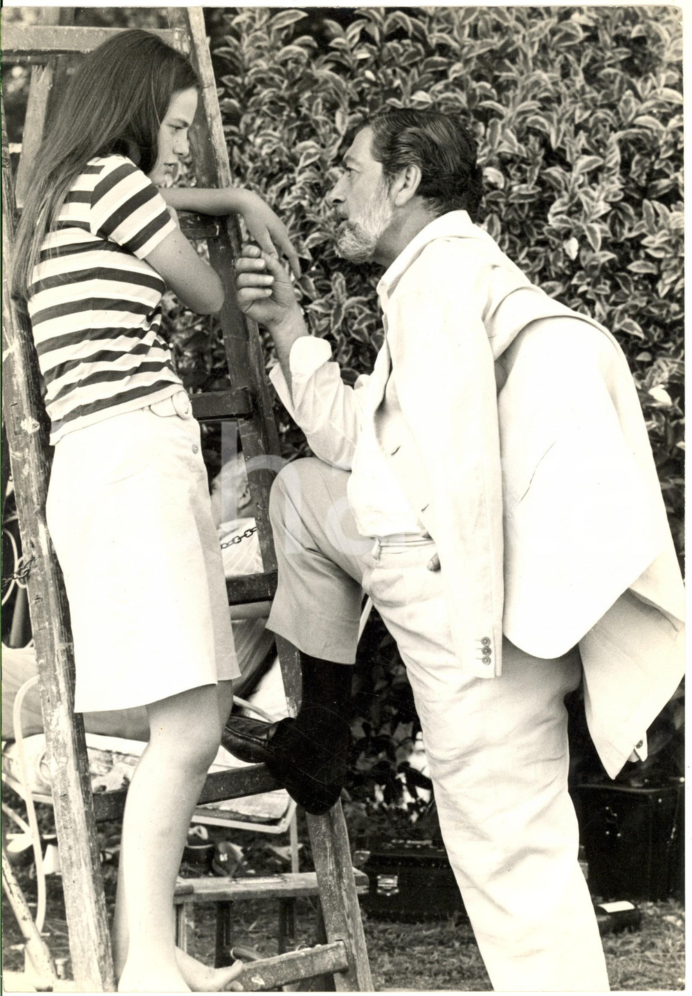 1968 CINEMA "Temptation" - Lamberto BENVENUTI sul set (3) Foto 20x30 cm