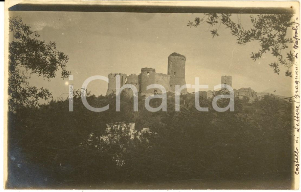 Fotografia d epoca originale 1910 ca CASTELLO DI LETTERE NA Veduta panoramica  Foto cartolina 1 1