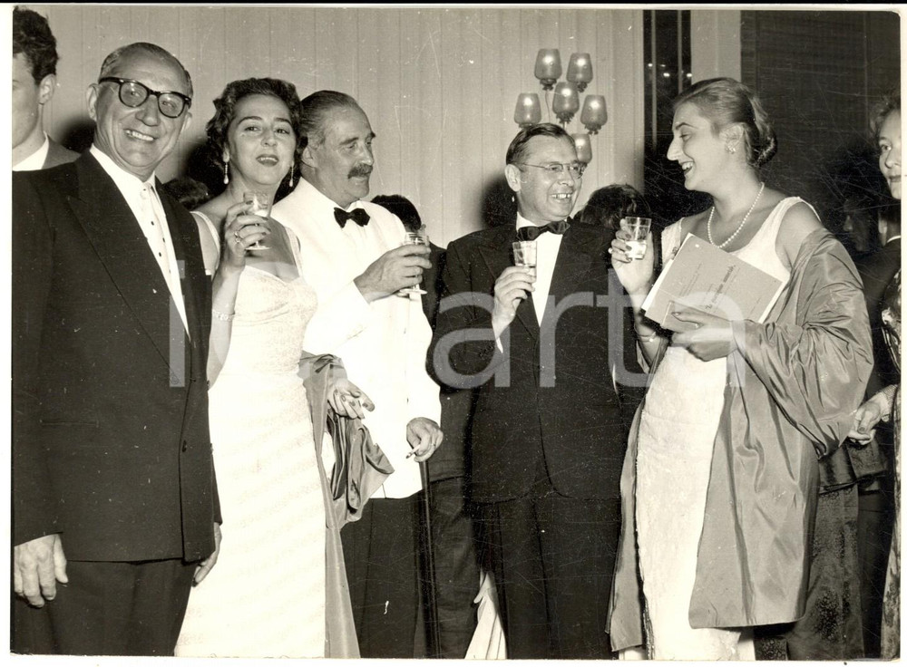 1956 VENEZIA MOSTRA DEL CINEMA Ricevimento russi - Eduard TISSE *Foto 18x13