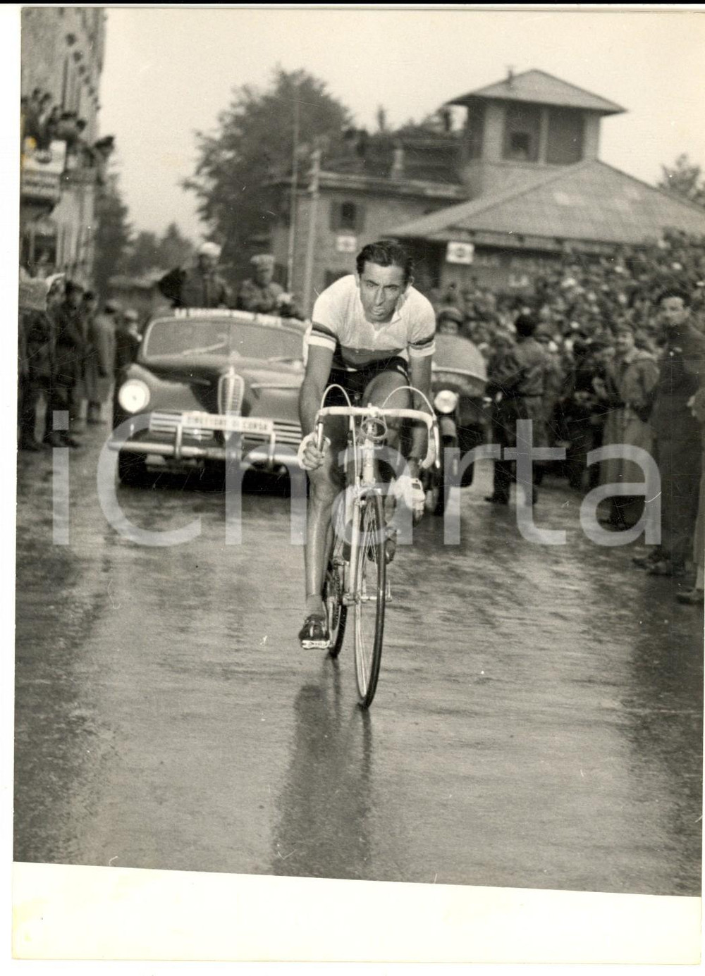 1954 CICLISMO GIRO D'ITALIA 11^ Tappa - Arrivo di Fausto COPPI ad ABETONE - Foto