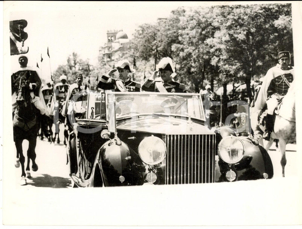 1953 MADRID Portugal's president Francisco LOPES and Francisco FRANCO *Photo
