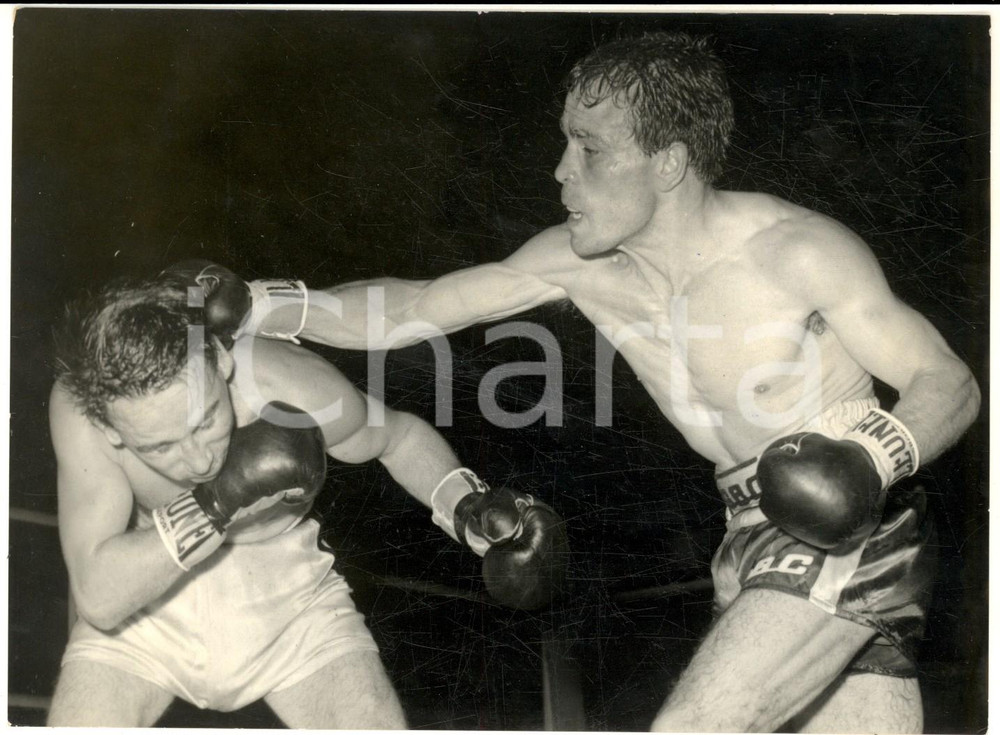 1962 MILANO BOXE Pesi Mosca - Salvatore BURRUNI campione contro Pierre ROSSI 