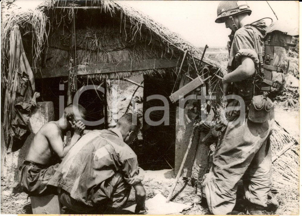 1953 GUERRA DEL VIETNAM Operazione BROCHET - HUNG YEN Postazione avanzata *Foto