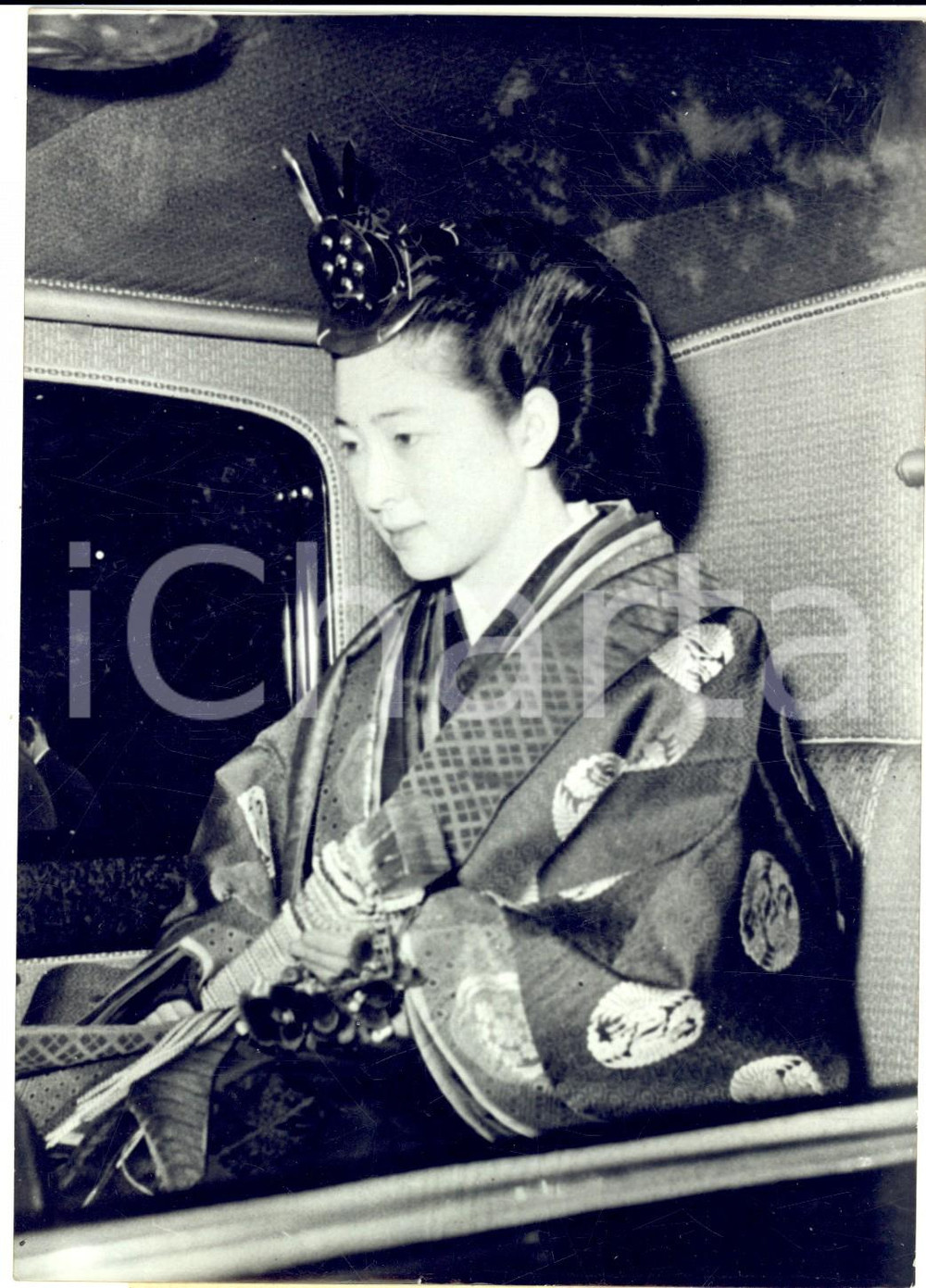 1959 TOKYO Nozze principe AKIHITO e MICHIKO - La sposa in kimono *Foto 13x18