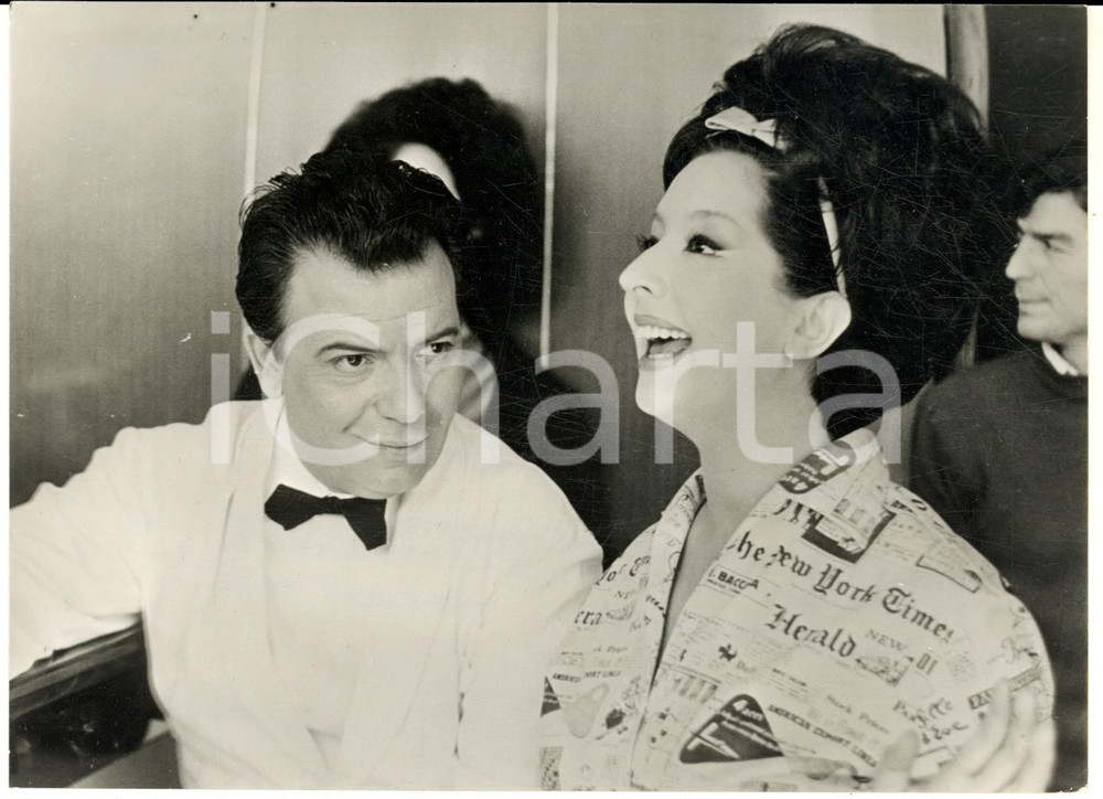 1963 ROMA Marisa DEL FRATE con il marito Tonino MICHELUZZI *Foto 18x13 cm