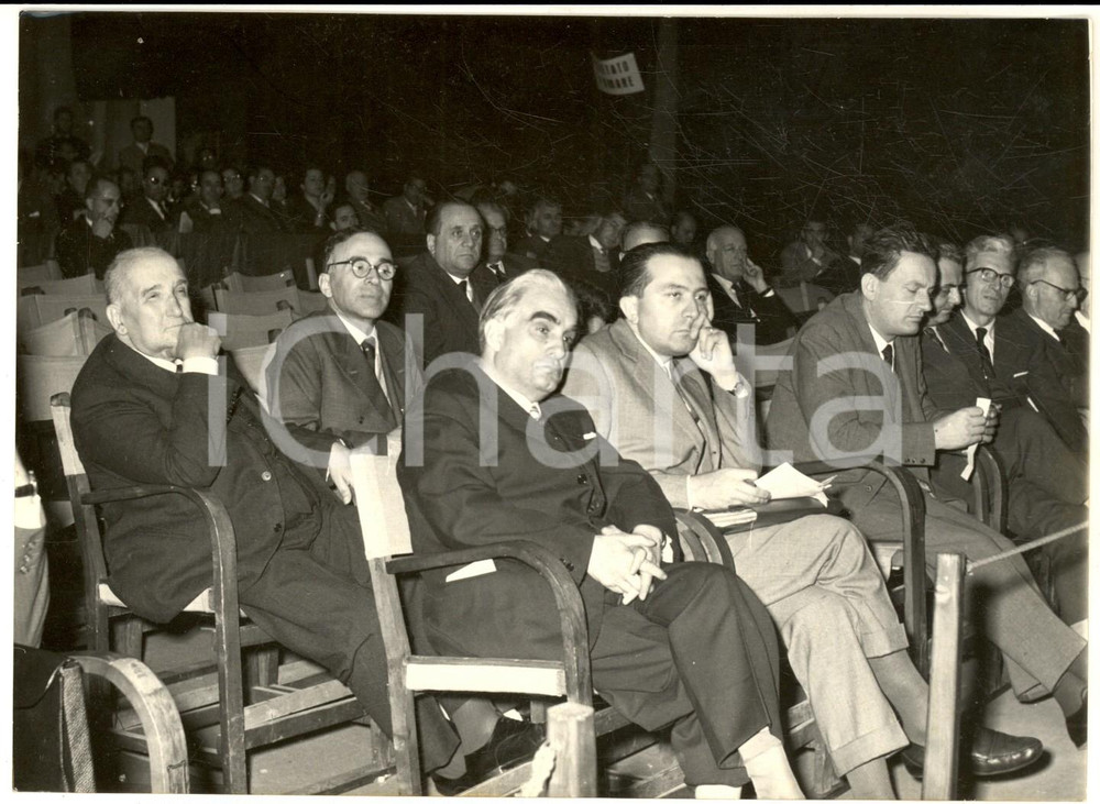 1959 FIRENZE Congresso DC - Adone ZOLI Giorgio LA PIRA Giulio ANDREOTTI - Foto
