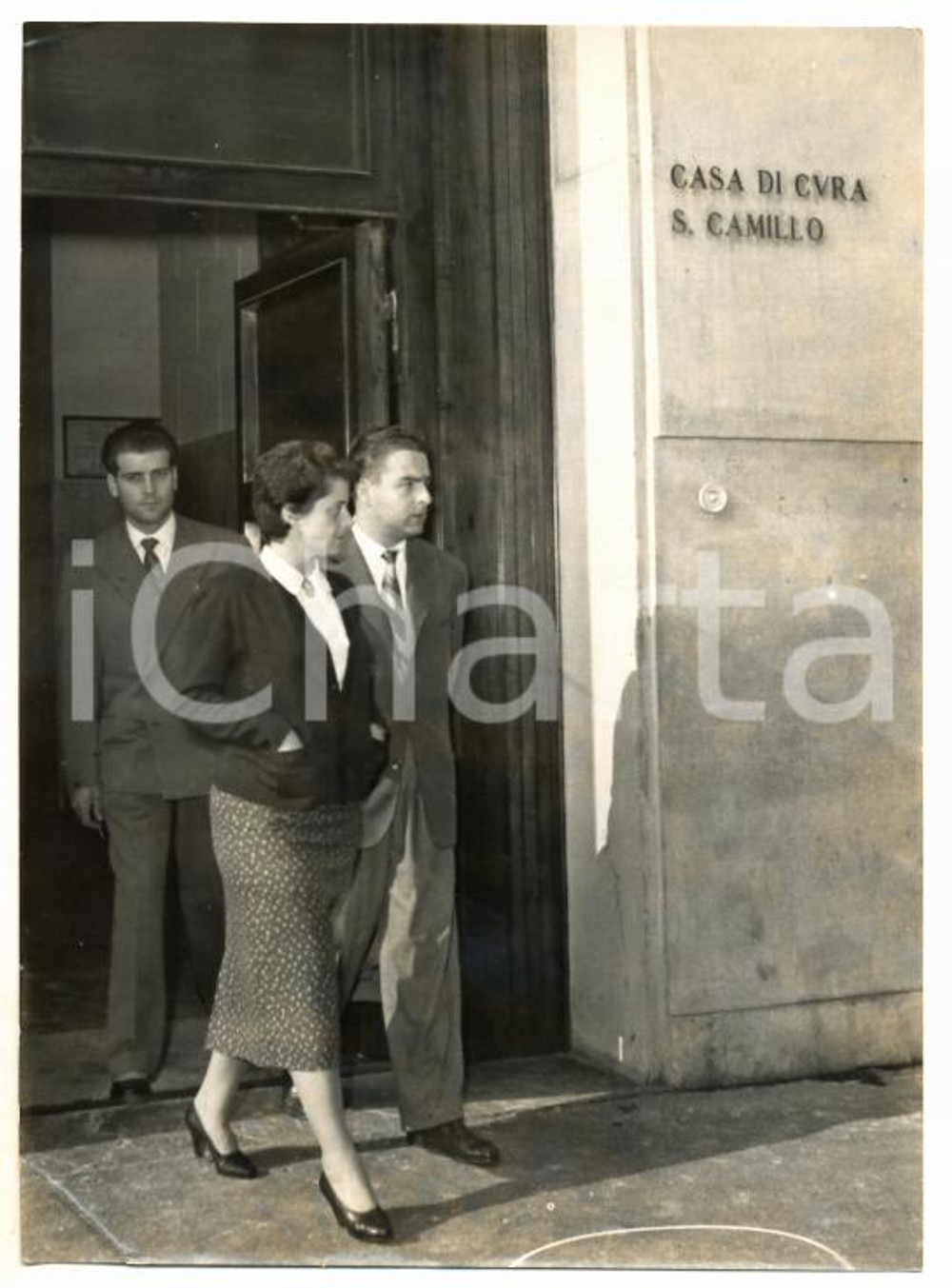 Fotografia d epoca originale 1953 MILANO Casa di cura San Camillo  Adriana BANI moglie di Gino BARTALI Foto 1