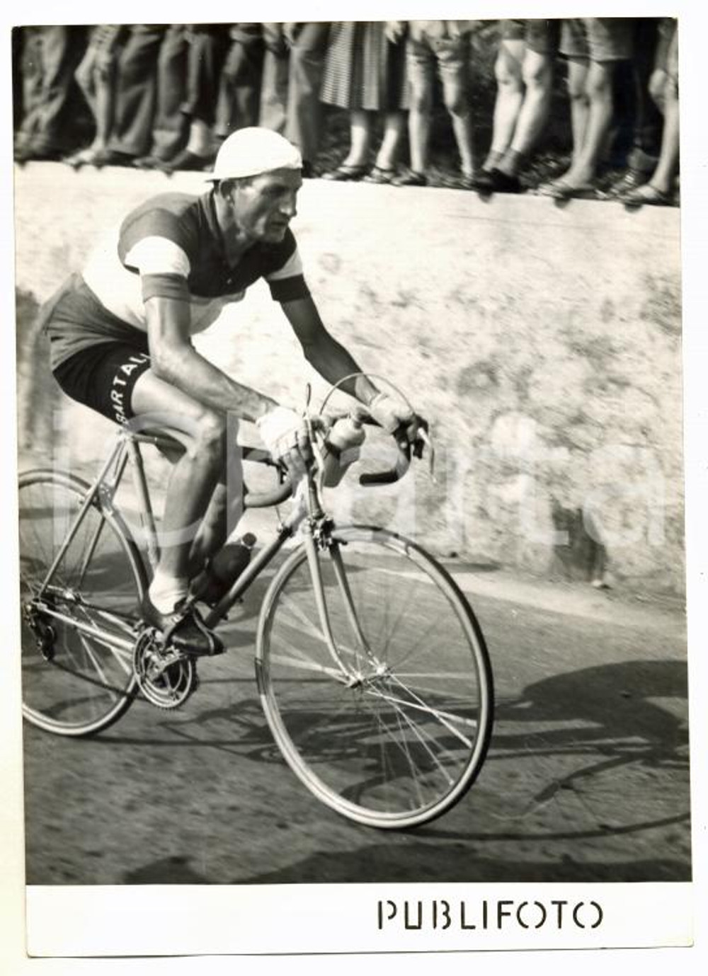 1953 GIRO D'ITALIA 14° Tappa - Gino BARTALI in azione *Foto CICLISMO 13x18 cm