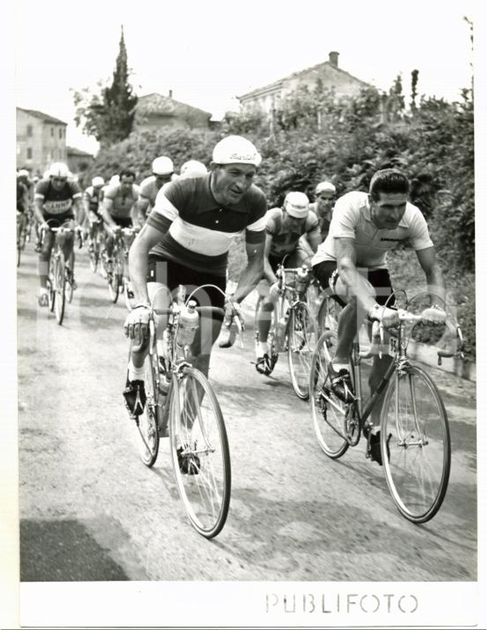 1953 FANO - GIRO D'ITALIA 3° Tappa - Gino BARTALI Guido DE SANTI *Foto 13x18 cm