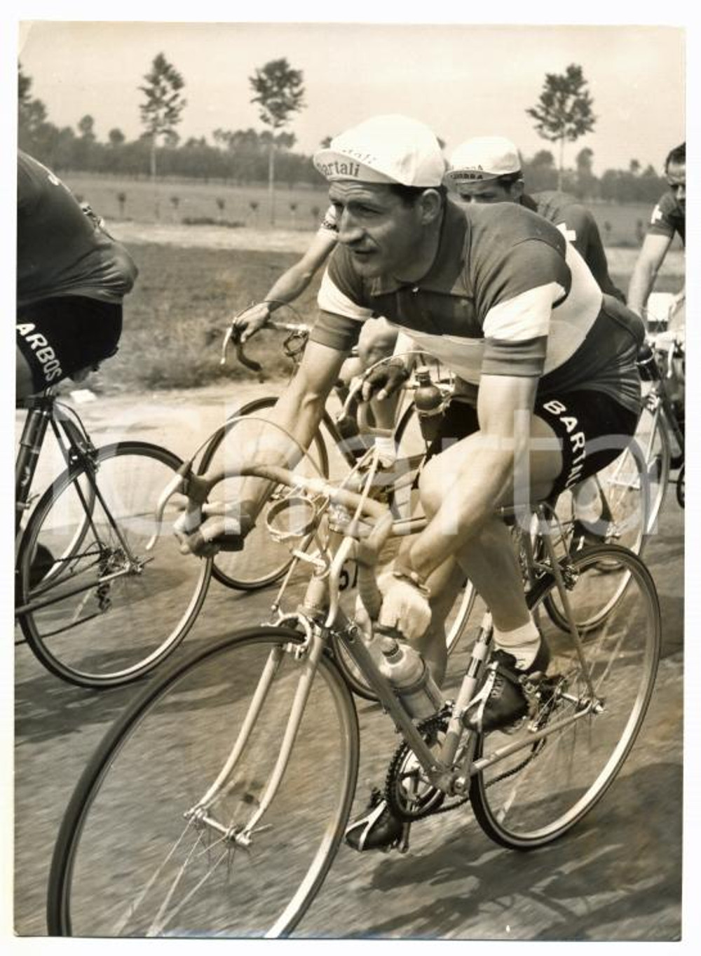 1953 GIRO D'ITALIA 1° Tappa - Gino BARTALI durante la gara *Foto CICLISMO 13x18