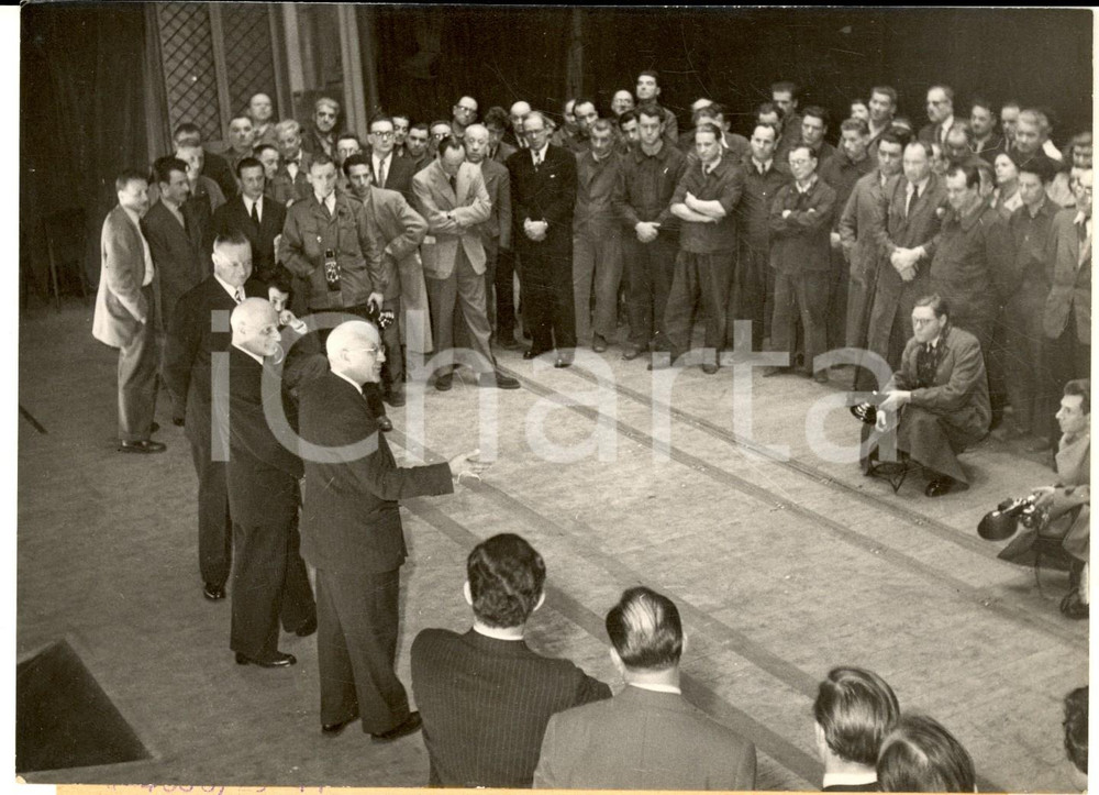 Fotografia d epoca originale 1953 PARIS Pierre DESCAVES nouvel administrateur de la ComédieFrançaise Photo 1