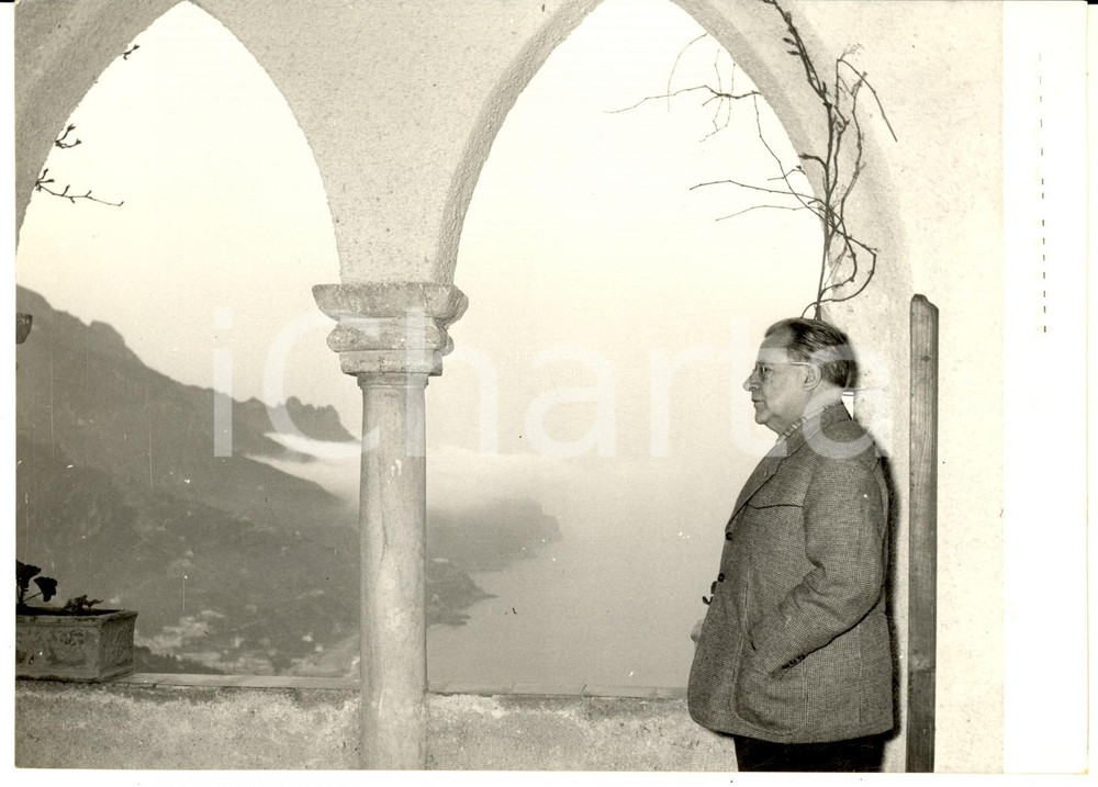 1956 RAVELLO Palmiro TOGLIATTI  in vacanza prima della campagna elettorale *Foto