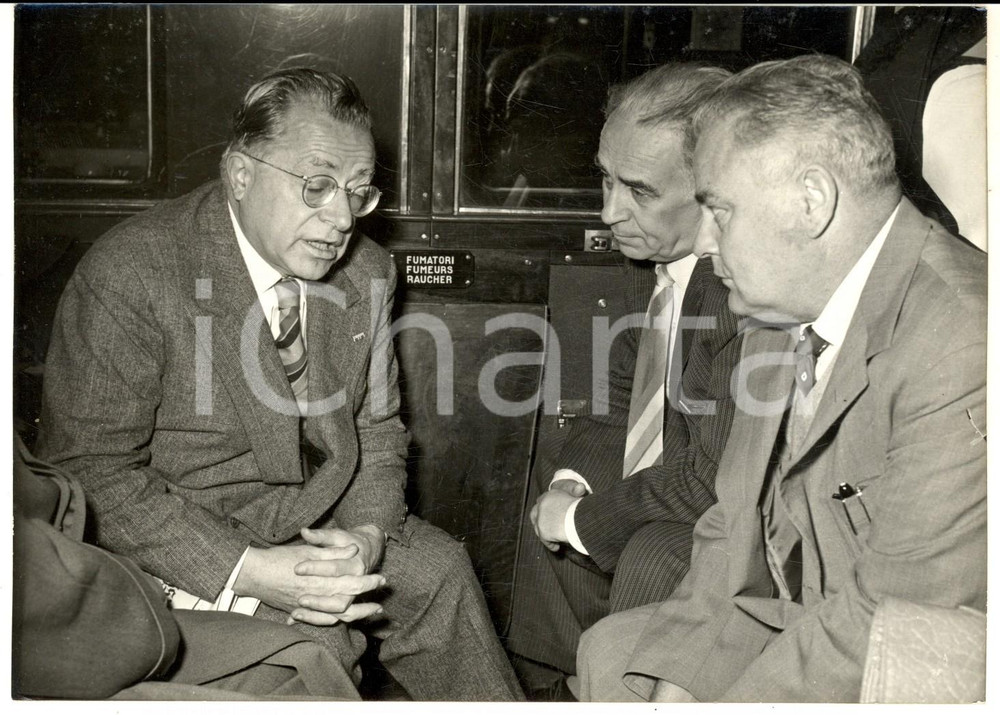 1957 ROMA Palmiro TOGLIATTI durante il viaggio per Mosca - Foto 18x13 cm