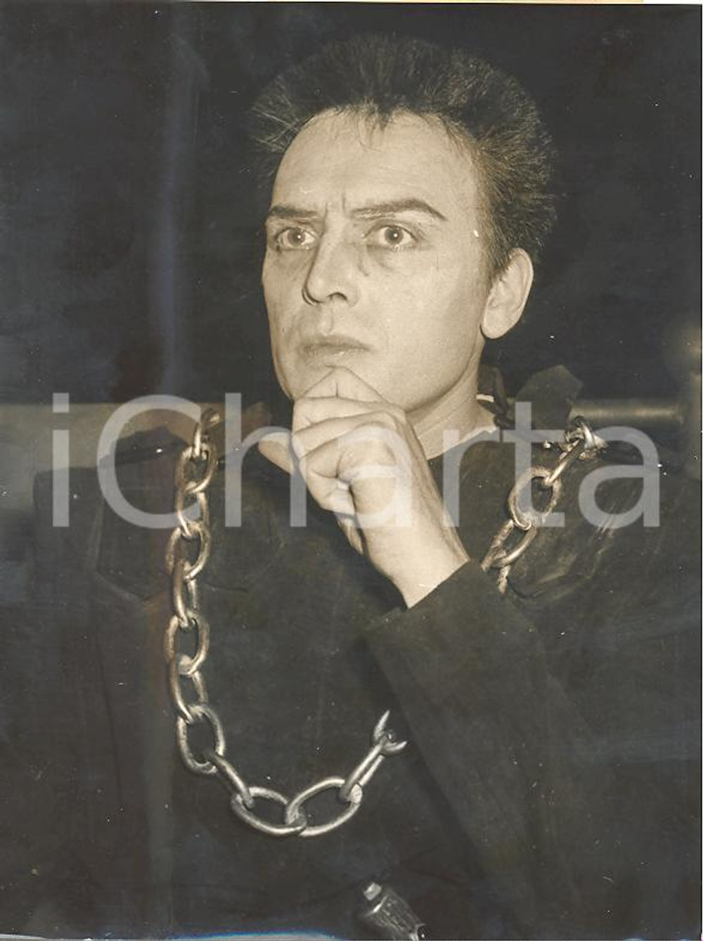 1953 HAMBURG Actor Will QUADFLIEG as Macbeth - Portrait *Photo 15x20 cm