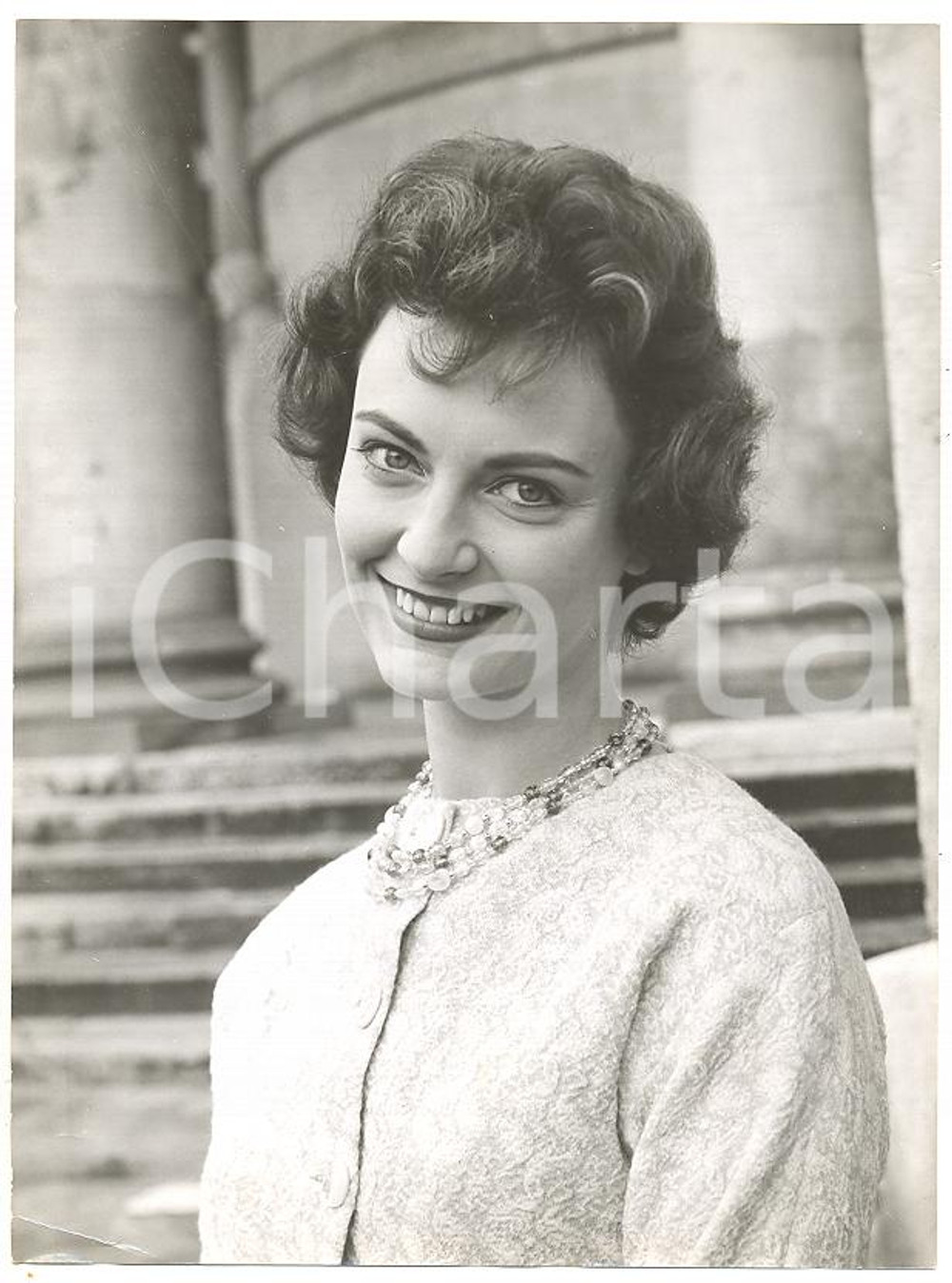 Fotografia d epoca originale 1958 CINEMA Portrait of actress Marien POLS Photo 15x20 cm 1