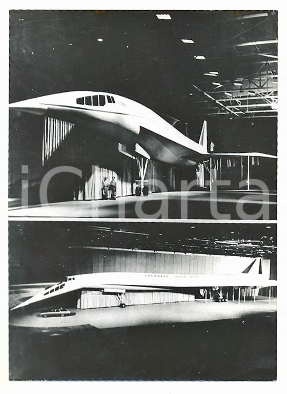 1966 BURBANK Real scale model of LOCKHEED L-2000 *Photo 12x17 cm
