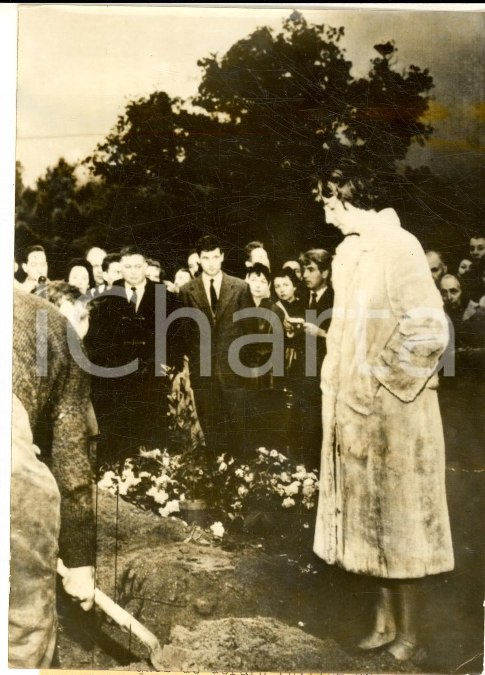 1959 RAMATUELLE Obsèques de Gérard PHILIPE - Sa femme Anne *Photo 13x18 cm