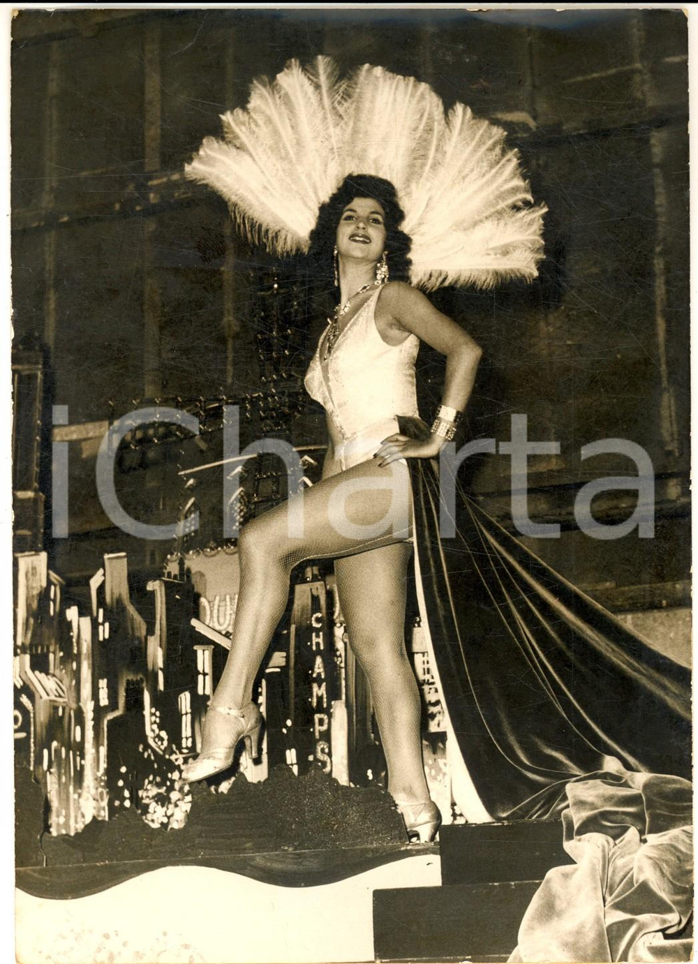 Fotografia d epoca originale 1954 Film Froufrou – Gisèle Robert dans une scène Photo 13x18 cm 1