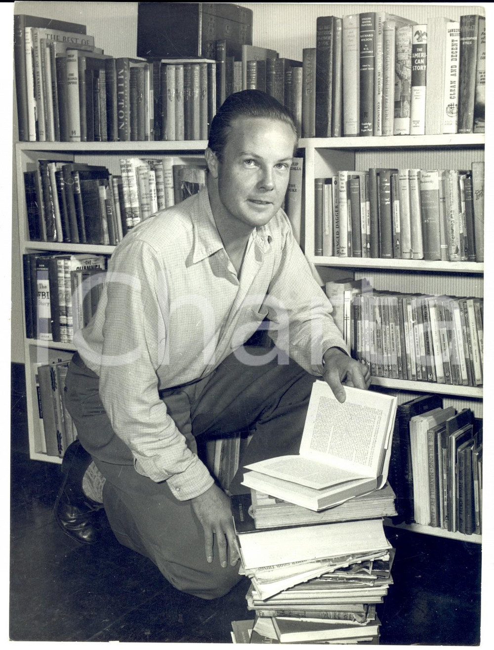 Fotografia d epoca originale 1960 EAST CARLETON Correlli BARNETT author of The Desert Generals Photo 15x20 1