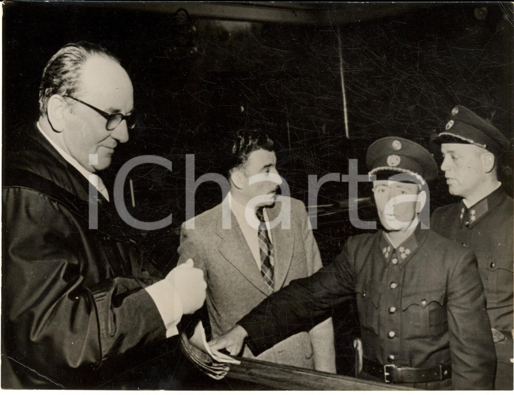 Fotografia d epoca originale 1954 SALZBURG – Processo a Manfred Lentner per l’omicidio sullo yacht “Kanguruh” 1