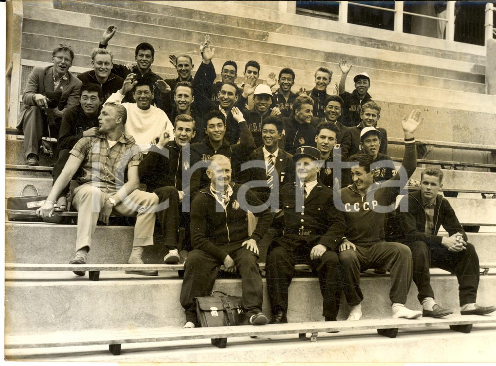 1957 PARIS Water Polo University Games - Japanese, German and Russian group