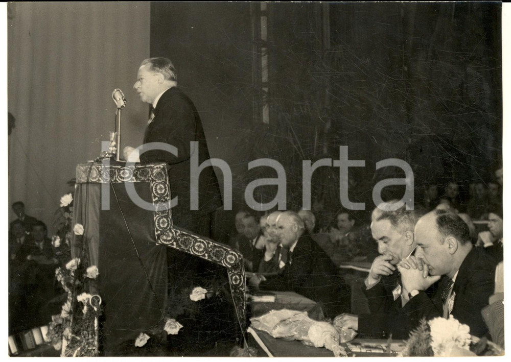 1954 ROMA Teatro Lirico - Palmiro TOGLIATTI al 30°anniversario de "L'Unità" Foto