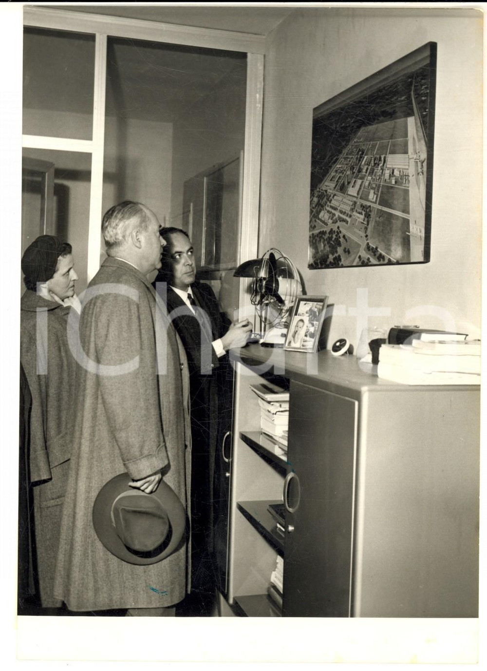 1958 RAVENNA Ambasciatore della Jugoslavia a Roma visita impianti ANIC *Foto