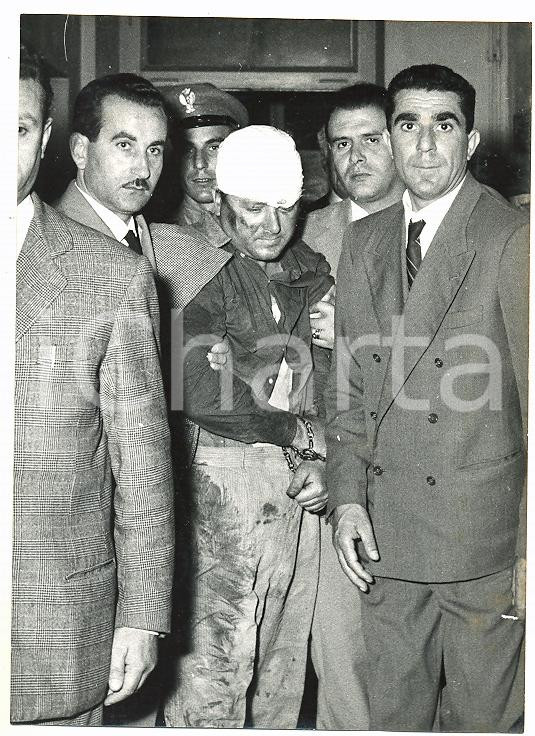 1957 ROMA Sparatoria in Questura - Colpevole trasportato a REGINA COELI *Foto
