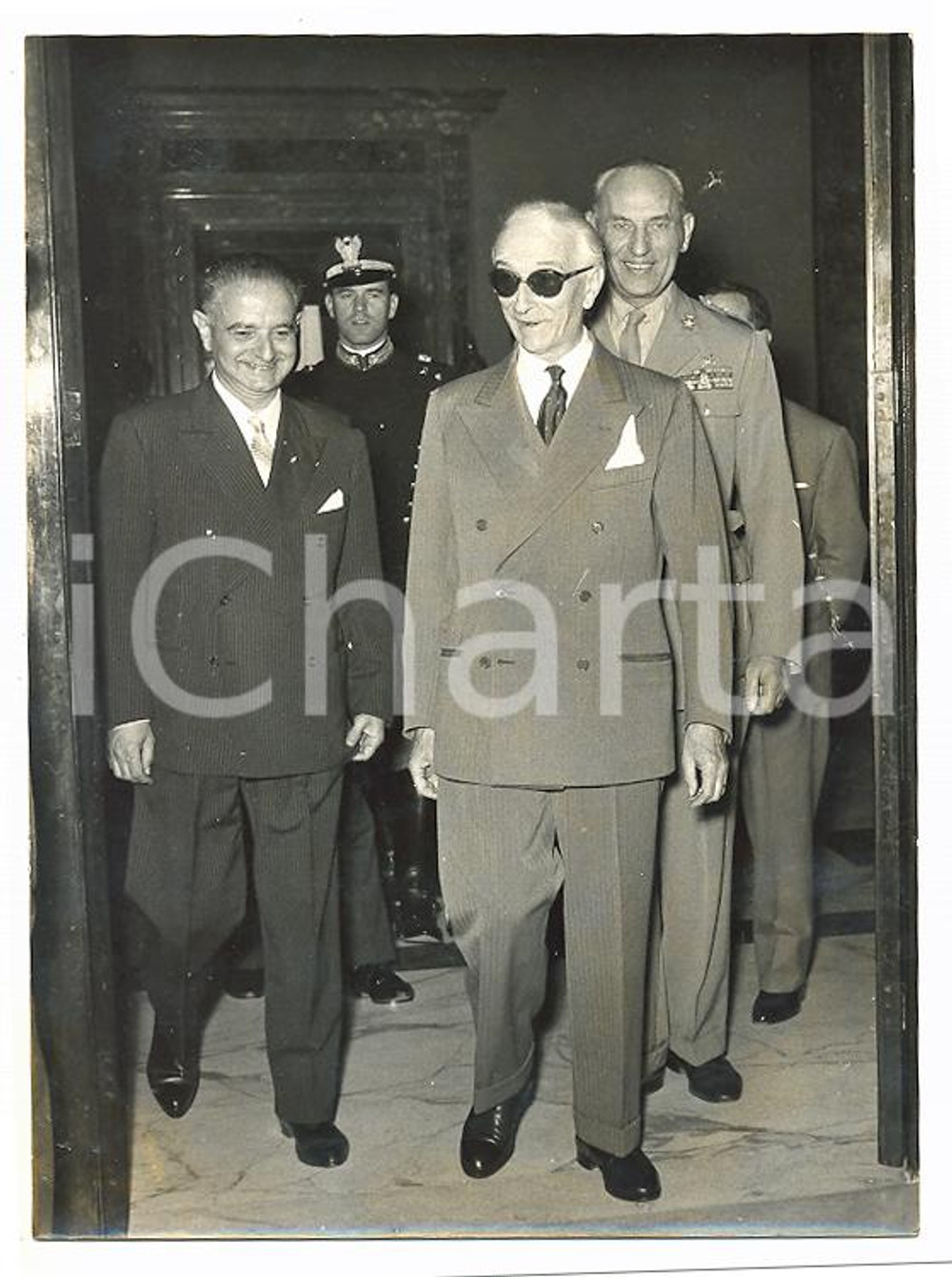 1957 ROMA Onorevole Antonio SEGNI dopo la caduta del Governo ZOLI *Foto 13x18 cm