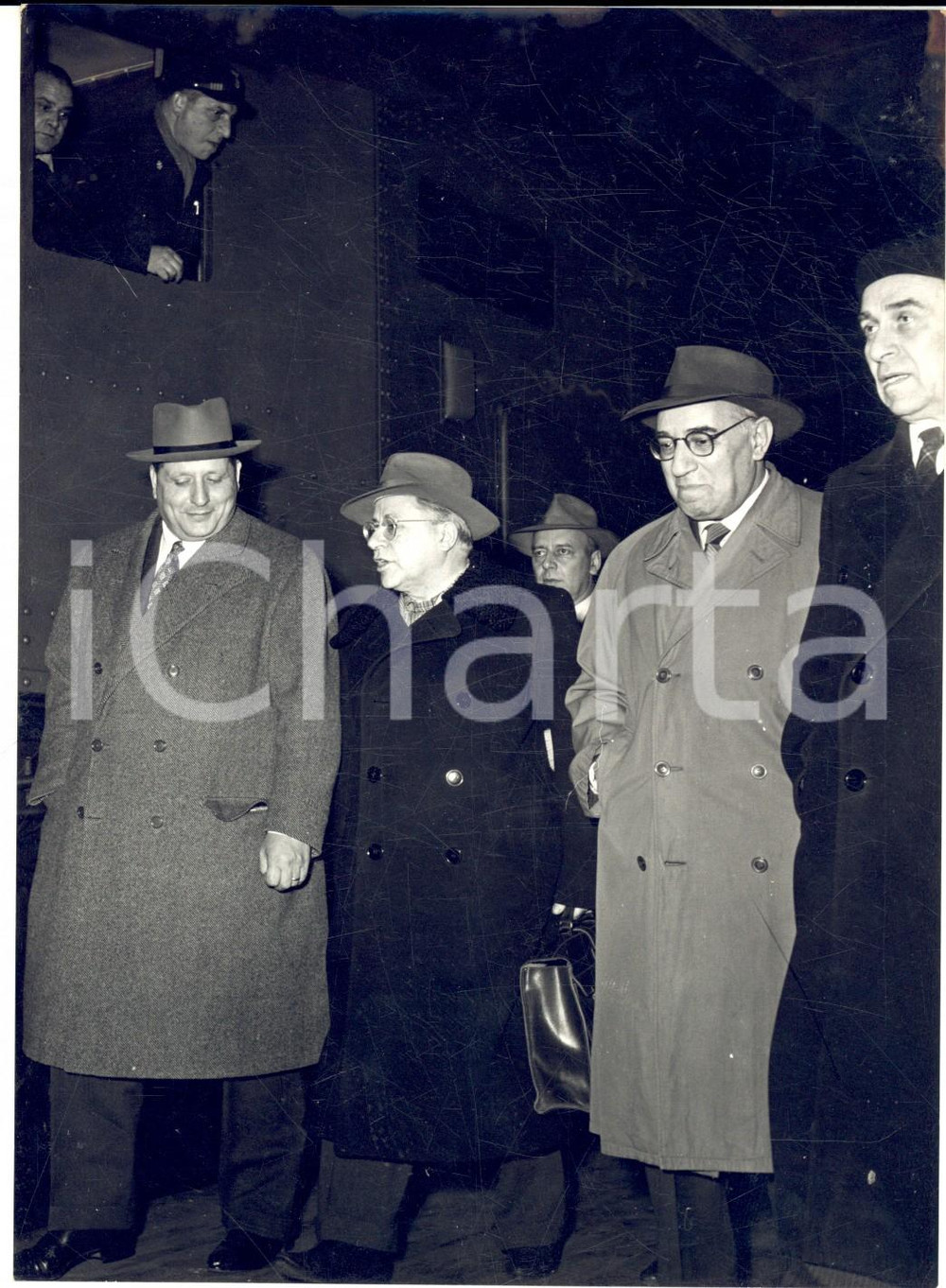 1956 ROMA Palmiro TOGLIATTI al ritorno dal congresso PCUS a Mosca - Foto 13x18