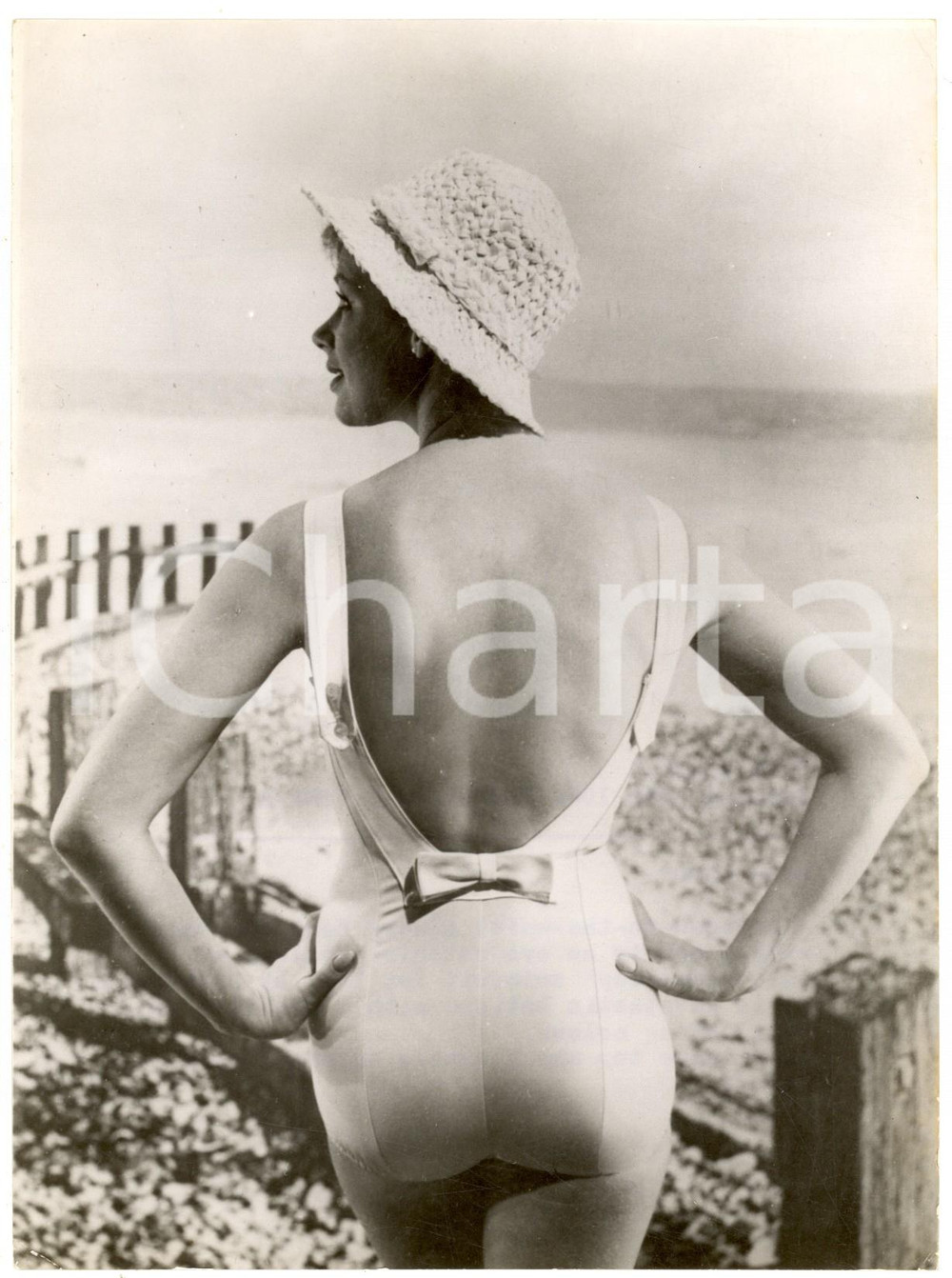 1961 FASHION The "Bow-Peep" swimsuit by SILHOUETTE - Photo 15x20 cm