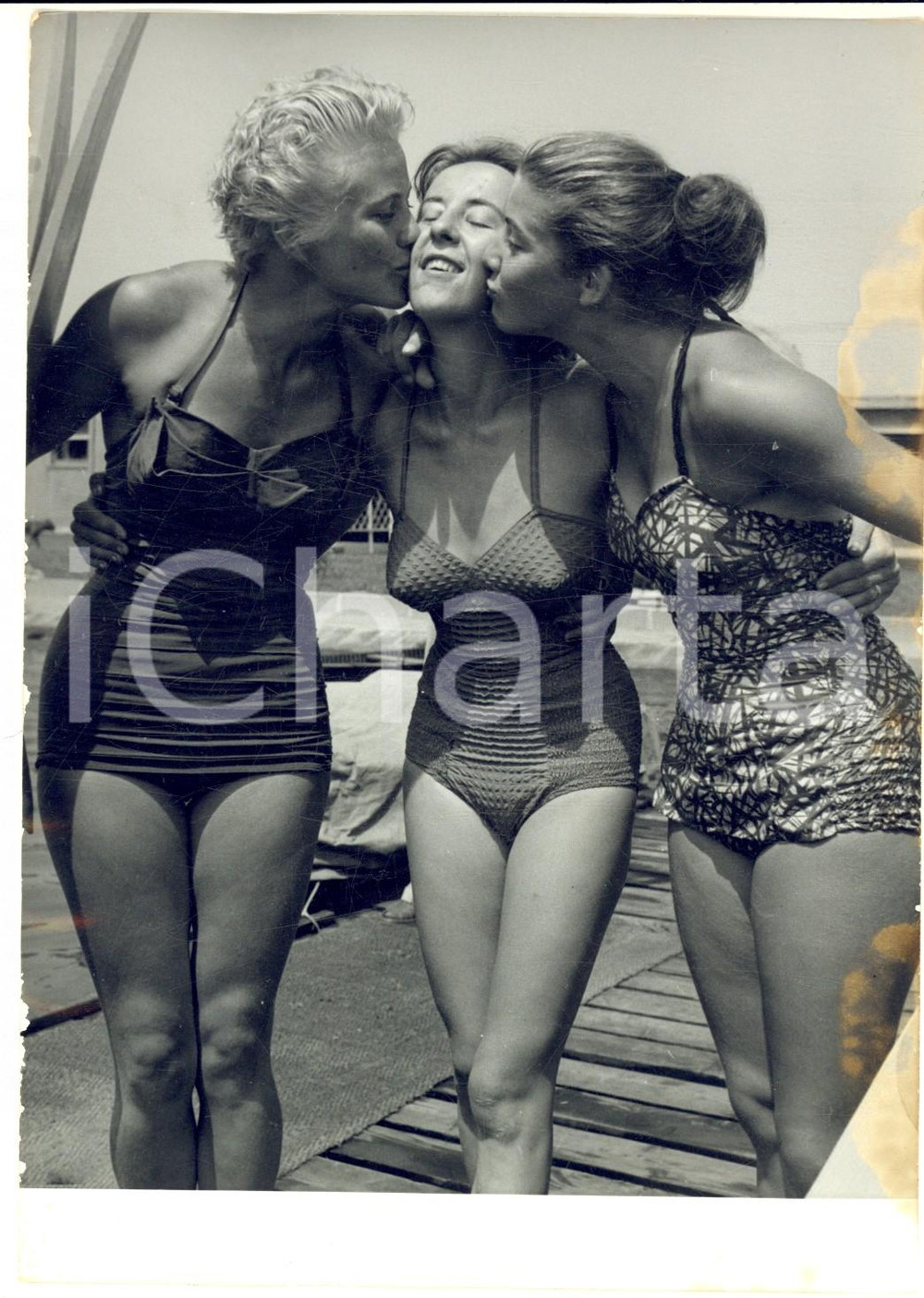 1954 MILANO SCI NAUTICO Colette CHEVROT Liselotte FEUCHTINGER Marina DORIA