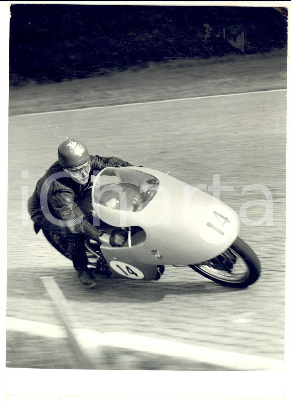 1954 MONZA Prove MOTO GP - Luigi TAVERI su MV 4 cilindri 500 cc. *Foto