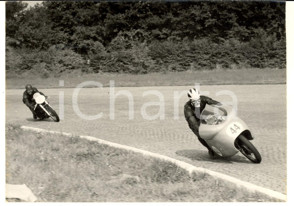 1954 MONZA MOTOCICLISMO GP delle Nazioni- Bill LOMAS e Rod COLEMAN con le 500