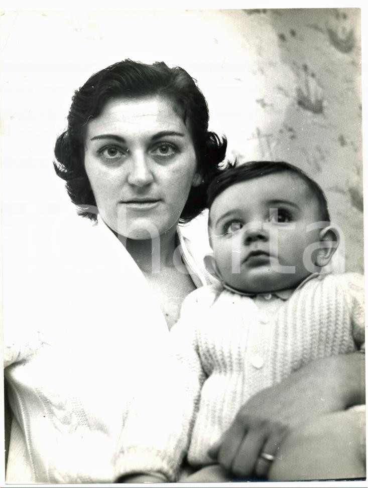 1956 COGOLETO Faustino COPPI in braccio alla madre Giulia OCCHINI - Dama bianca