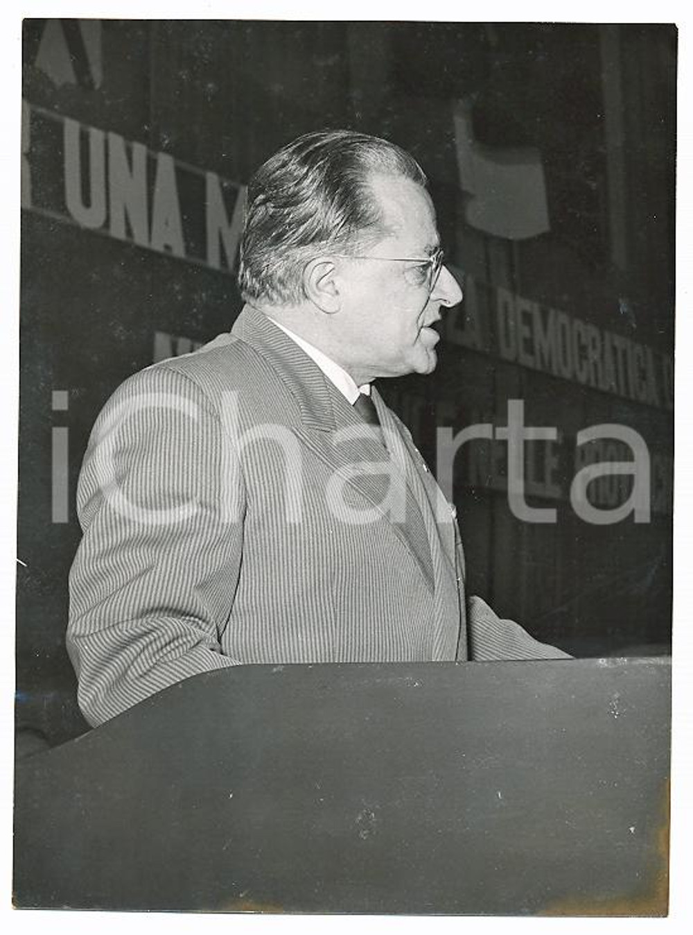1956 ROMA - EUR Discorso di Palmiro TOGLIATTI al IV Congresso PCI *Foto 13x18 cm