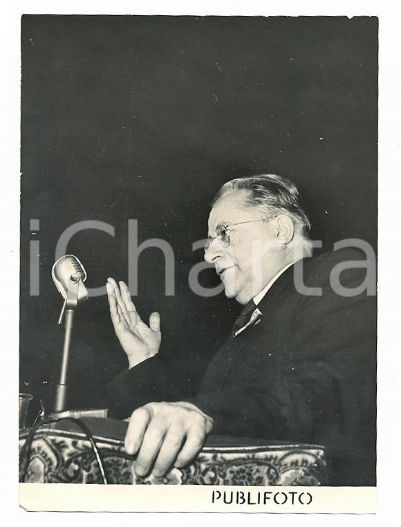 Fotografia d epoca originale 1954 MILANO  TEATRO LIRICO Discorso di Palmiro TOGLIATTI per 30 anni de L UNITÃ€ 1