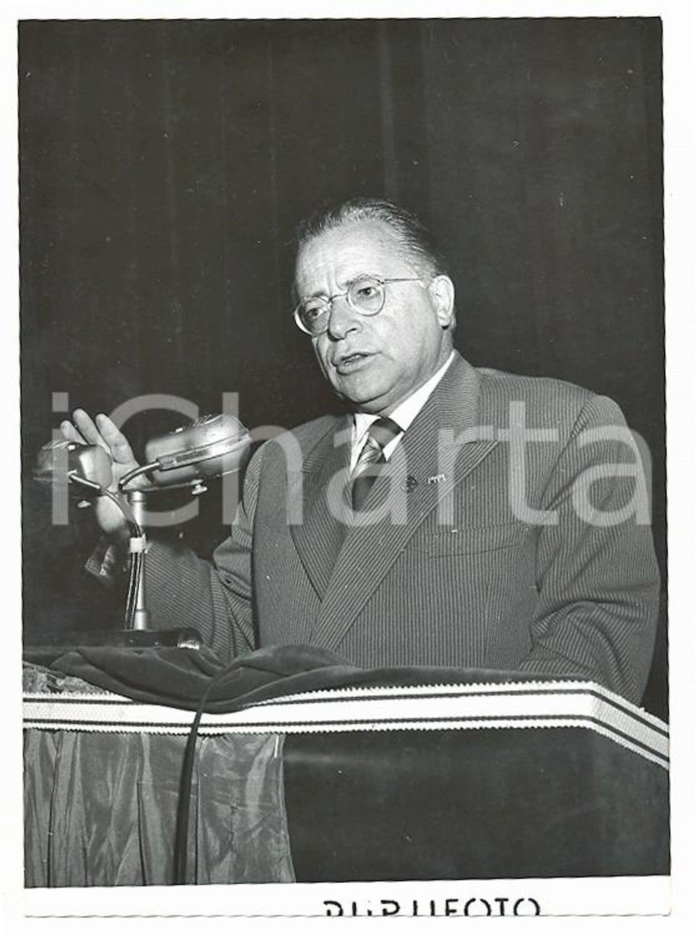 1954 MILANO 8° Congresso Provinciale PCI L'intervento di Palmiro TOGLIATTI *Foto