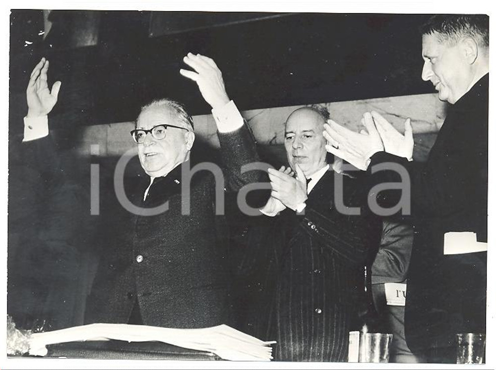1962 ROMA Congresso PCI Palmiro TOGLIATTI Gian Carlo PAJETTA Giorgio AMENDOLA