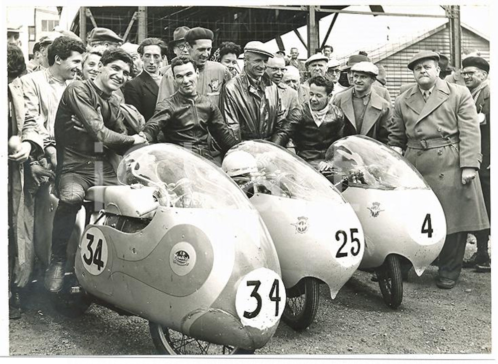 1955 ISLE OF MAN SENIOR TT 125cc Tarquinio PROVINI Carlo UBBIALI Luigi TAVERI