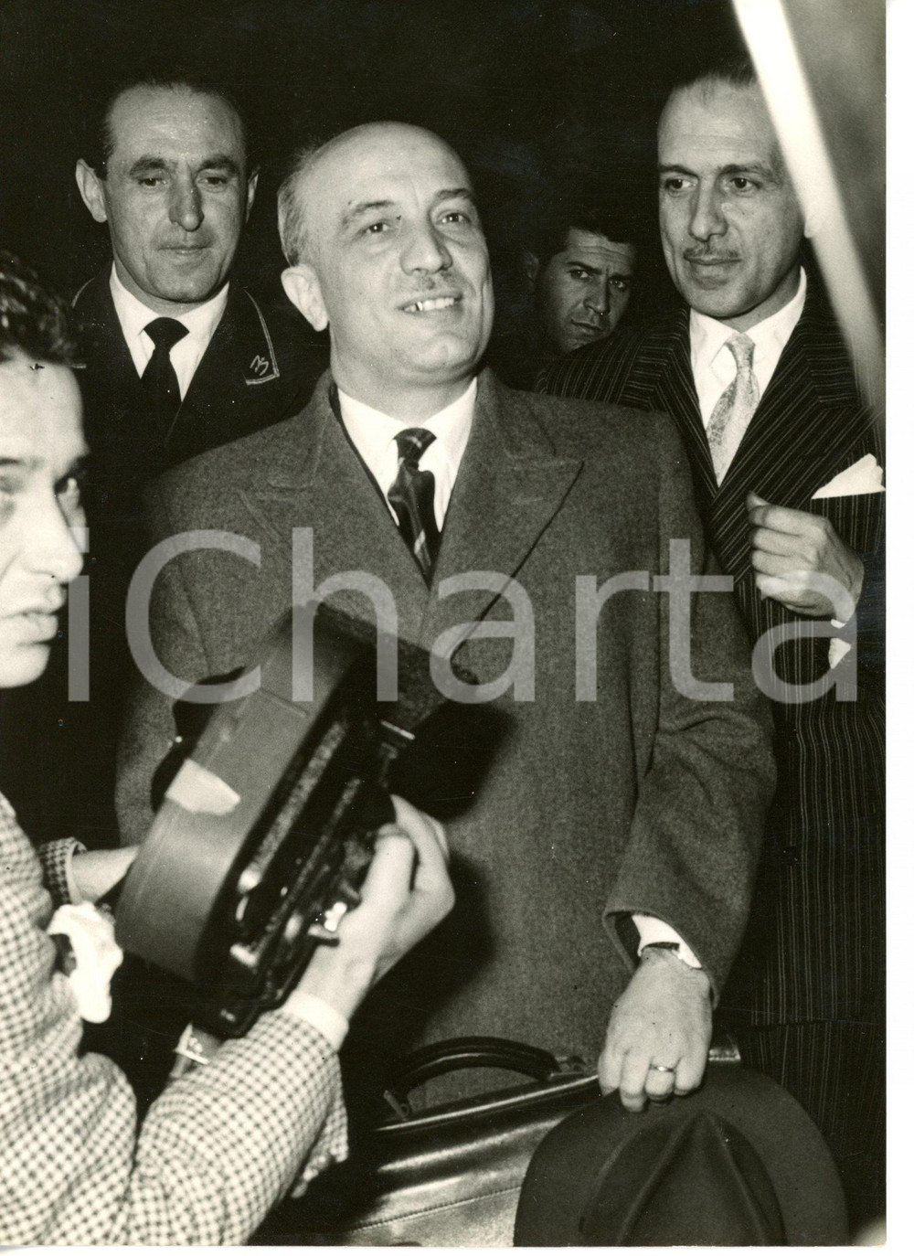 1954 ROMA on. Amintore FANFANI al Viminale - Fotografia 13x18 cm