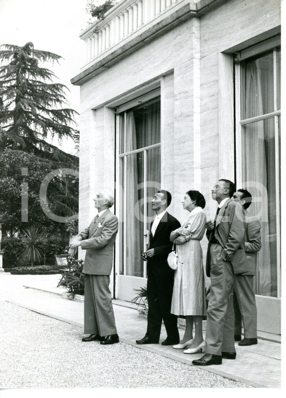 1956 ABANO TERME Hotel Trieste & Victoria - Antonio SEGNI in villeggiatura *Foto